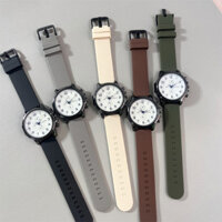 ☆ ★ Đồng hồ nam cao cấp unisex nữ sinh phong cách đại học dây silicone đồng hồ quartz cặp đôi giá trị cao 3.6