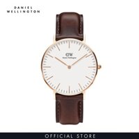 . Đồng hồ Nam, Nữ Daniel Wellington dây da - Classic Bristol 36mm DW00100039 .