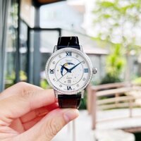 🇨🇭 Đồng hồ nam Ogival OG3001DMW-GL-T Moonphase - Đính kim cương nhân tạo cùng khóa chống gập - Size 40mm