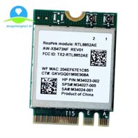 【 Dongchenmy1.vn 】 Mô-đun không dây 2.4G 5G 802.11AC / AX AW-XB473NF RTL8852AE RTL8852 Wifi 6 -MIMO Card mạng Bluetooth 5.2 cho Win 10