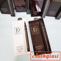 🌸 Dothiengiang 🌸  Kẻ mắt dạ nét to dễ kẻ Karadium Waterproof Eyeliner Pen Black chống nước VỎ NÂU