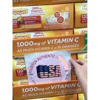 [ ĐỦ BILL STORE + AIR] Bột Sủi C tăng đề kháng Emergen-C 1000mg Vitamin C Super Orange hộp 30 gói _ Live mua hàng tại Mỹ