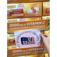 [ ĐỦ BILL STORE + AIR] Bột Sủi C tăng đề kháng Emergen-C 1000mg Vitamin C Super Orange hộp 30 gói _ Live mua hàng tại Mỹ
