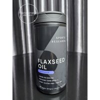 [ ĐỦ BILL STORE + AIR] Dầu Hạt Lanh Sports Research Flaxseed Oil Vegan Omega-3 1200mg 180 Viên