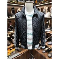[ Đủ Mẫu ] Áo khoác Bomber gió Dolce Gabbana Đen họa tiết logo DG nổi LA MK