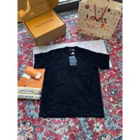 [ Đủ Mẫu ] Áo phông T-shirt len LV Đen họa tiết hoa vân logo LV dập chìm LA on web NV