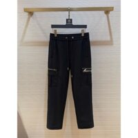[ Đủ Mẫu ] Quần nỉ Jogger Dior Đen logo túi hộp khóa zip đùi LA 1-1 on web