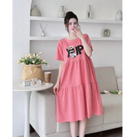 ( Đủ size 45-100kg) Váy bầu cotton co dãn 4 chiều