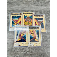 [ Dưa Hấu Yugioh ] Lá bài thẻ bài cổ Yugioh Bandai Set Exodia Thần Sức Mạnh - Tặng bọc bài nhựa bảo quản