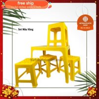 [ được kiểm hàng ] 3 bàn + 12 ghế  bàn ghế nhựa giá rẻ
