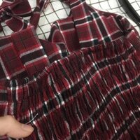 💕 Em.boutique 💕 [ ẢNH THẬT TRẢI SÀN] ĐẦM CARO VAI NƠ XÒE NHẸ ĐUÔI CÁ MARIKO DRESS  💕