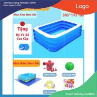 [ En71]  Bể Bơi Phao CHO Cả Gia Đình ,  Size 3m05 3 tầng, Cực Dày dặn,