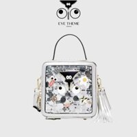 【 EYETHEME CHÍNH HÃNG 】Túi Xách Dáng Hộp Họa Tiết Kim Sa Bling Bling - Small Vanity Handbag 2669