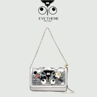 【 EYETHEME 】Túi nắp gập họa tiết kim sa bling bling 2670 - Flap bag