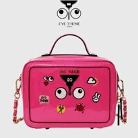 【 EYETHEME 】X【Barbie Collection】Túi Xách Dáng Hộp Da Bóng Cao Cấp 2589 - Small Vanity Handbag
