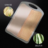 菜板 For cooking it is double sided boards mildew antibacterial wood wheat straw non-slip stainless steel cutting board chopping block the whole bamboo chopping board