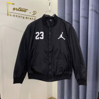 👑 [ FortunD ] Áo Bomber Jordan Đen Số 23 Chữ Thêu Cao Cấp - Áo Khoác bomber Nam Nữ Cao Cấp L1