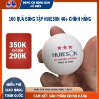 [ FREE SHIP ] 100 Quả Bóng Bàn Luyện Tập Thi Đấu Huieson 40+ Chính Hãng 3 Sao