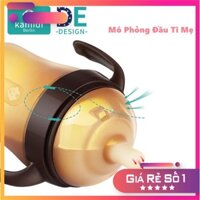 [ FREE SHIP ] Bình sữa silicon KAMIDI tập bú thiết kế mô phỏng đầu ti mẹ không chứa BPA, 2 dung tích 150ml và 250ml