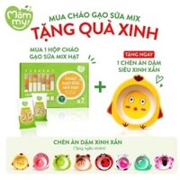 [ FREE SHIP-GIÁ TỐT ] Hộp 7gói cháo gạo sữa mix hạt Mămmy 50g/1gói nấu ra 250g cháo bổ sung dinh dưỡng cho bé từ 8 tháng
