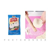 [ FREESHIP 150k] BỘT BÁNH BAO 1kg TẶNG KÈM CÁN LĂN GỖ + 20 GIẤY LÓT BÁNH 12cm