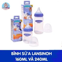 [ Freeship] Bình sữa Lansioh 160ml/240ml núm ti siêu mềm cho bé lười ti