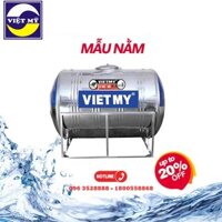 [ FREESHIP BỐN 4 MÙA ] Bồn inox Việt Mỹ sus 304 ngang loại nhỏ, dung tích 3500L, bảo hành 12 năm