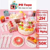 [ FREESHIP ] Đồ Chơi Bánh Sinh Nhật Cho Bé Thỏa Sức Vui Chơi, Bánh Sinh Nhật 85 Chi Tiết Có Đèn và Nhạc Vui Nhộn