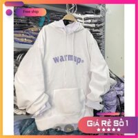 [ FREESHIP - GIÁ GỐC ] Áo hoodie WARM UP Ulzzang Hàn Quốc form rộng unisex nam nữ