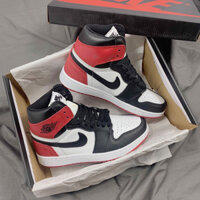 [ Freeship ] Giày FORDAN cổ cao , (ảnh thật) Giày đỏ đen cổ cao nam nữ full box bill