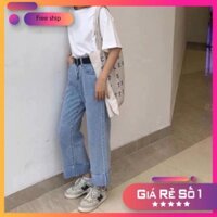 [ FREESHIP -  HÀNG VNXK ] Bán sỉ Quần bò xuông gấu gập cho nữ