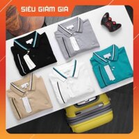 [ FREESHIP + MÃ Giảm Gá 50K ] Áo Polo nam cổ bẻ ngắn tay phối viền, polo vải cotton cao cấp siêu thoáng mát - W REAL M