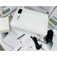 [ Freeship ] Máy hơ gel SNRQI T8 chính hãng 72W 60 bóng LED/UV - Máy hơ móng làm nail khoang rộng, có đệm kê tay