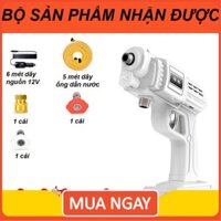 🔝 FREESHIP   Máy rửa xe tăng áp cho ô tô xe máy 12V - siêu mạnh 🔝