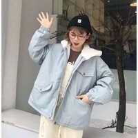 [ FREESHIP - SIÊU HOT ]Áo khoác kaki lót lông siêu ấm đại hàn Ulzzang Hàn Quốc form rộng unisex nam nữ