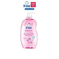 [ FREESHIP ]Tắm gội toàn thân em bé (<3 tuổi) D-Nee 380 ML - Sakura