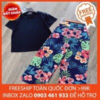 🌠 FREESHIP TOÀN QUỐC TỪ 99K-BỘ MẶC NHÀ QUẦN HOA ỐNG RỘNG NỮ SIÊU HOT 2019 S038
