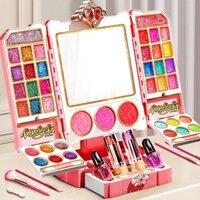 [ FREESHIP ] Vali Trang Điểm Cho Bé Gái, Đồ Chơi Trang Điểm Thật Cho Bé Chất Liệu Tự Nhiên Dễ Dang Lau Sạch Bằng Nước