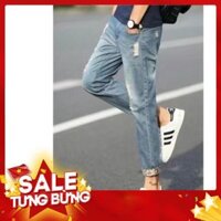 . [FreeShip99K] 1321- Quần jean nam xanh bạc 2018 size 27-34 ..