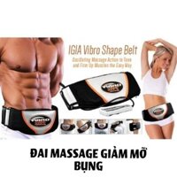 [ FREESHIS] Đai Vibro Shape mát xa nóng giảm mỡ bụng