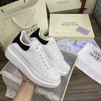 ( Full Box ) Giày Alexander McQueen chính hãng , trắng gót đen nam nữ