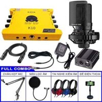 💥 Full Combo Sound Card K10 2020 Và Micro Takstar SM8B gen 2