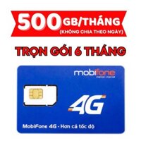 [ FULL DATA ] Sim 4G Mobifone Trọn Gói 6 Tháng Miễn Phí 500GB 1 Tháng Truy Cập Mạng Tẹt Ga 6MDT150