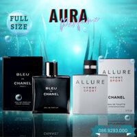 [ Full Size ] Nước Hoa Chanel Bleu EDP-EDT 100ml, Chanel  Allure, Dior Sauvage 60ML, Nước Hoa Nam chính hãng