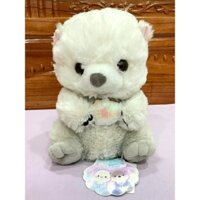 [ Gấu bông chính hãng Nhật Bản ] Bé gấu bông Rái Cá ôm sò xám B, size 30cm, lông đẹp mịn xịn sò, mới 100%, full tem tag