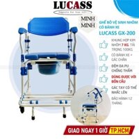 ✅ Ghế Bô Đa Năng Có Bánh Xe Lucass GX-200 (GX200) | Hợp Kim Nhôm Siêu Nhẹ, Gác Tay Nhấc Lên, Đệm Chống Nước