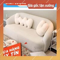 [] Ghế sofa cong decor H20N4 cao cấp mặt đệm lò xo êm ái chống xẹp lún bảo hành 12 tháng