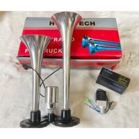 [ Gía 1 bộ ] còi hơi ô tô 2 loa mạ crom cho xe có bình hơi và rơ le còi sihai