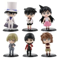 ( Giá 1 con - Bộ 6 con - Đặt Số Lượng 6 ) - Mô Hình Thám Tử Lừng Danh Conan Bộ 6 Nhân Vật Dáng Đứng Cao 8 - 12cm - nặng 300gram , Figure Conan - Hộp Màu- (VAT G873-79) - K24-T2-S10