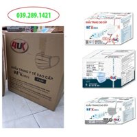 [ GIÁ ĐẶC BIỆT] Giá sỉ thùng 50 hộp khẩu trang y tế 4 lớp 4U KOREA màu xanh (được mix màu theo yêu cầu)